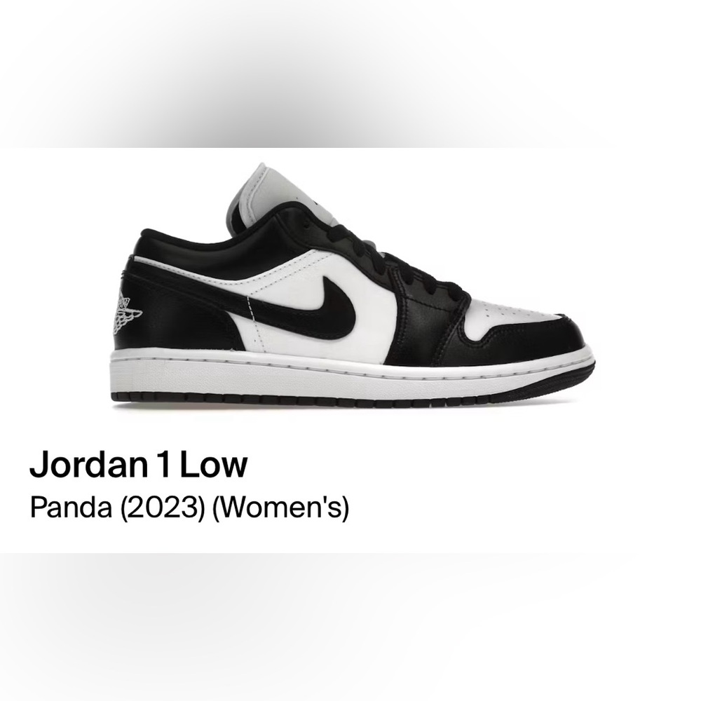 Jordan 1 low sneakers black and white.